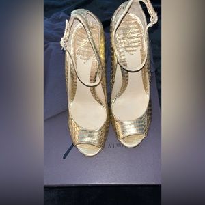Brian Atwood Gold Sandals/Pumps